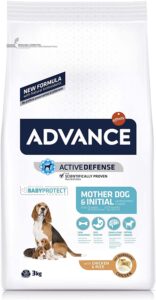 ADVANCE MotherDog & Initial - Pienso para Perras Embarazadas o Lactantes Y Cachorros de Todas Las Razas - 3kg