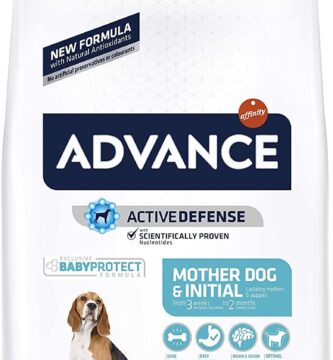 ADVANCE MotherDog & Initial - Pienso para Perras Embarazadas o Lactantes Y Cachorros de Todas Las Razas - 3kg