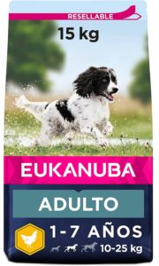 Eukanuba pienso 15 kg raza mediana