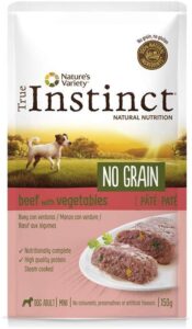 True Instinct No Grain - Nature's Variety - Mini Paté sin Cereales de Buey para Perros 150 gr - Pack de 8
