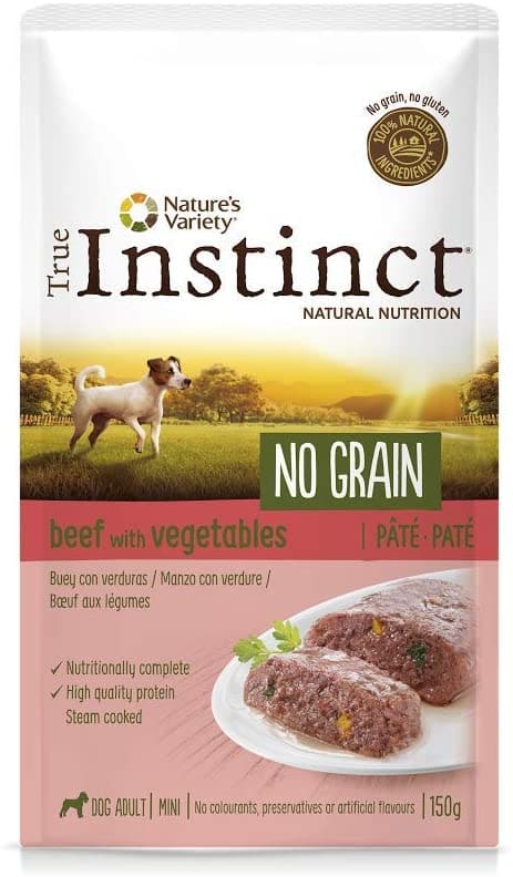True Instinct No Grain  Nature’s Variety  Mini Beef Cereal-Free Pate