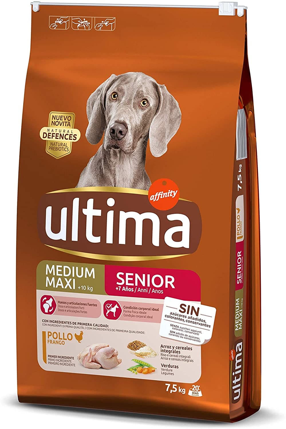 Pienso Ultima Medium-Maxi Senior of +7 Years with Chicken